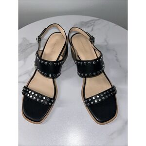 G.H. Bass Rachael Dress Sandals 3"‎ Block Heel 100% Leather Upper Material 10M